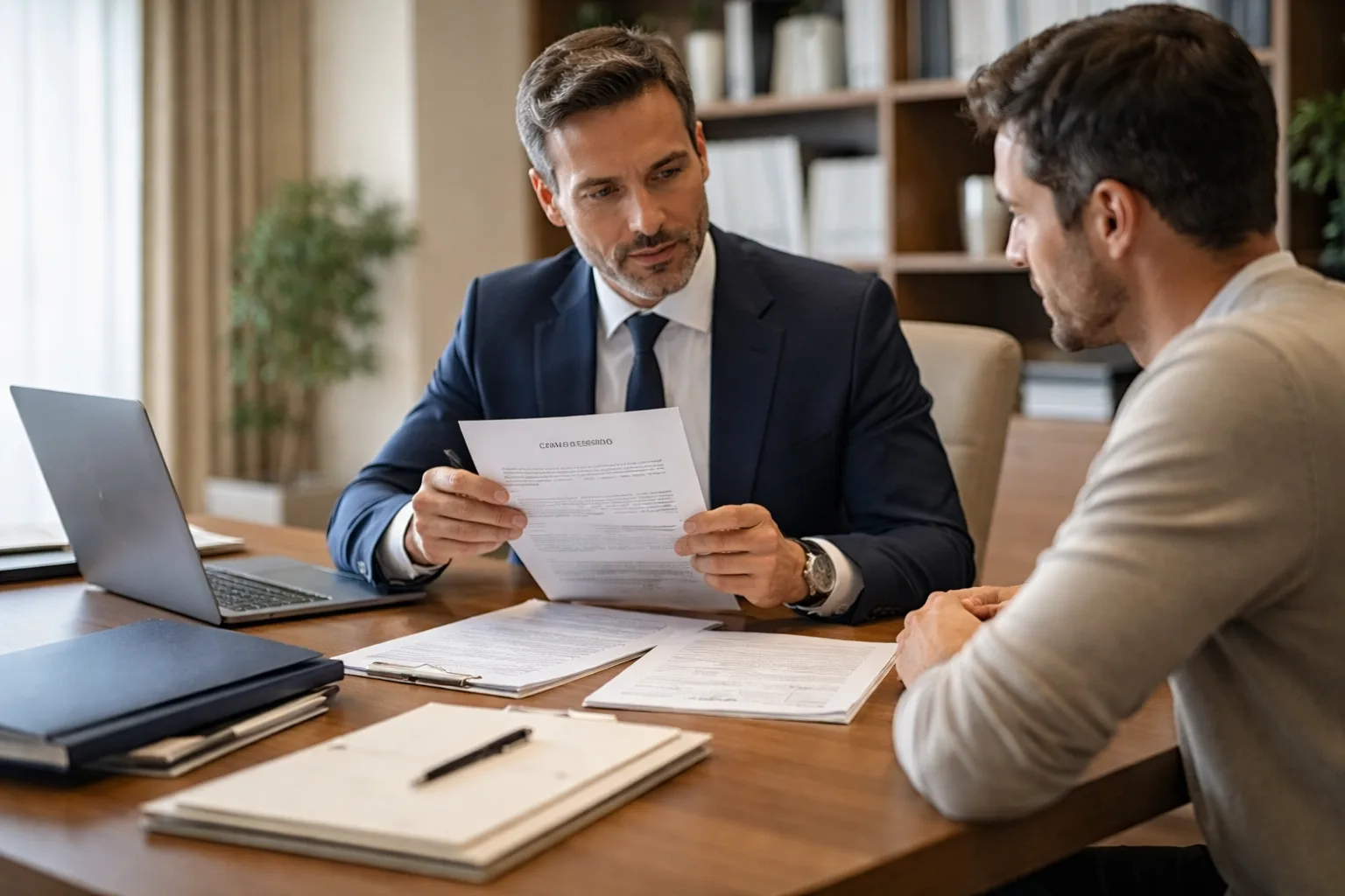 Revisión jurídica de documentación laboral en despacho de abogados en Murcia